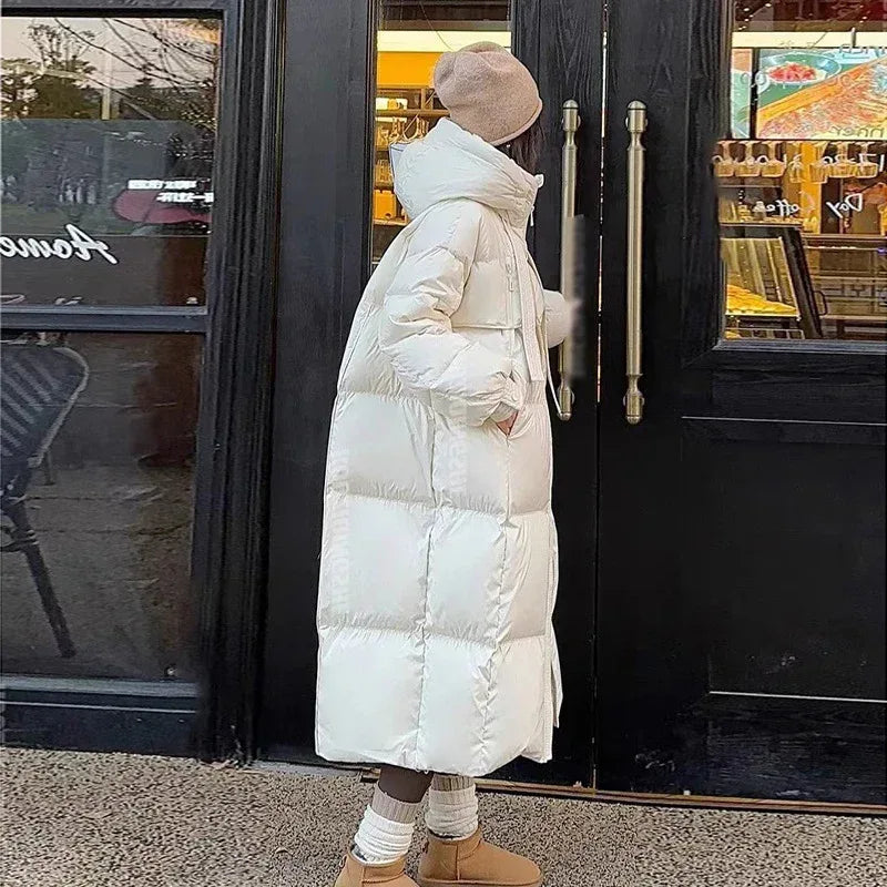 Padded Down Jacket Female Long Below The Knee - DanaFashionstore