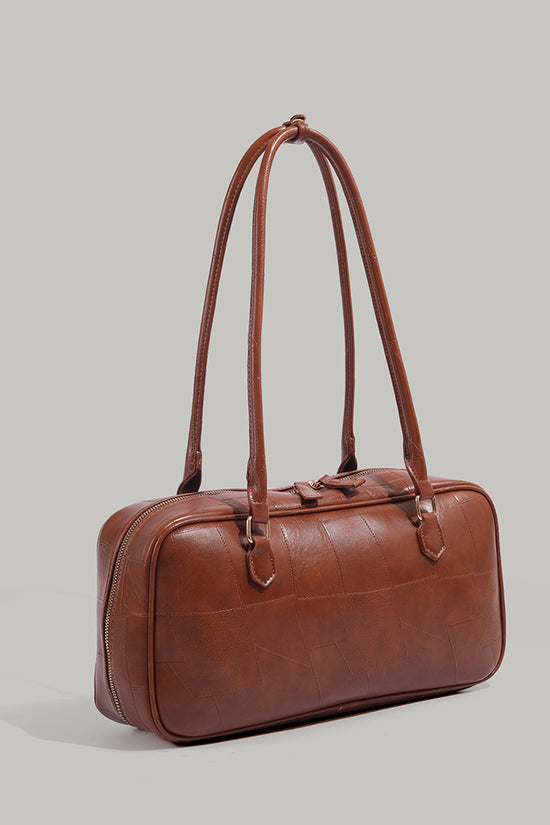 Retro Patchwork Large Capacity Commuter Bag Advanced Texture One-shoulder Versatile Handbag - Dana Fashion