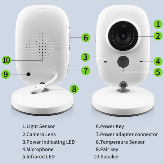 3.2 Inch Digital Baby Care Device $226.36 Dana Fashion Model: AU plug Baby & Mother 1. Compact design, easy to carry; 2. Two-way intercom; 3. Temperature monitoring; 4. Built-in music in the camera; 5. Automatic night vision 6. Digital signal transmission