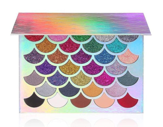 32 Shades of Glitter Makeup Palette $49.38 Dana Fashion Color: A makeup 32-Shades of Glitter makeup palette features a mythical array of 32 transformative glitter shadows, shimmers, and matte blends for vibrant and magical beauty looks. Arriving in a beau