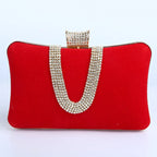 Suede European And American Food Bag U-shaped Diamond - DanaFashionstore