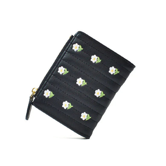 Cute Embroidered Women's Wallet Simple And Short Off - DanaFashionstore
