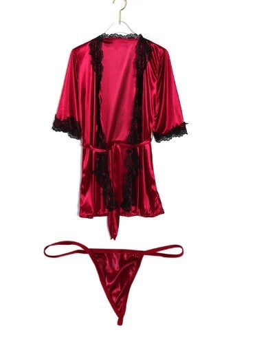New Sexy Lingerie Women Lace Sleep Dress Babydoll Nightdress Nightgown Sleepwear Soft Solid Summer Underwear - Dana Fashion