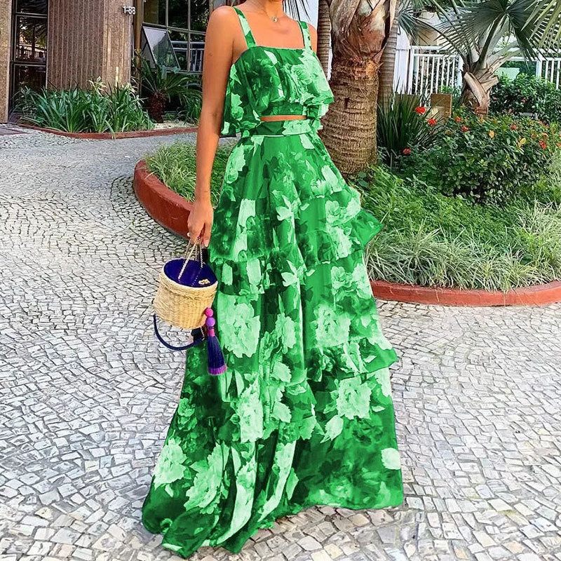 Two Piece Summer New Women's Dress With Sling