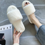 Ladies Fashion New Suede Plush Slippers - DanaFashionstore