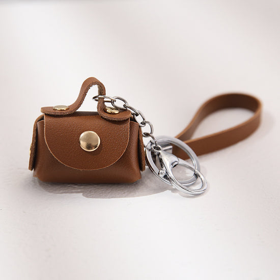 pu personality handbag keychain
