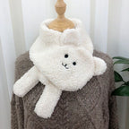 Winter Women Novelty Warm Cute Bear Plush Scarf Lamb Wool - DanaFashionstore