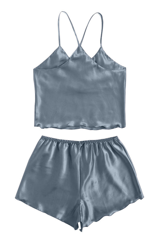 Home Sexy Female Nightgown Two-piece Thin Pajamas Can Be Worn At Home - Dana Fashion