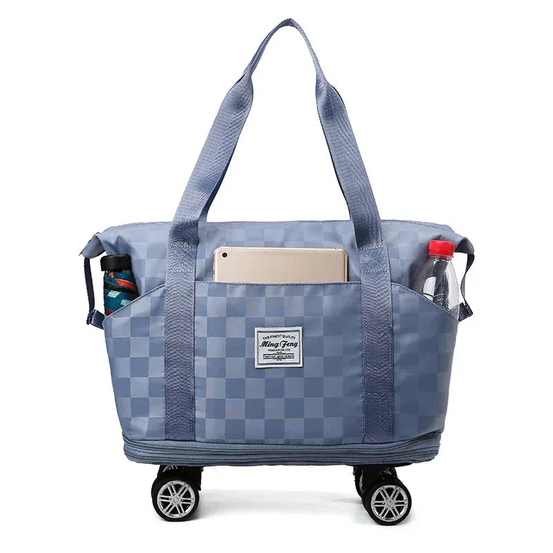 Large Capacity Travel Bags Dry Wet Separation Expansion Double Layer Luggage Totes Women - DanaFashionstore