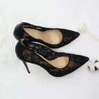 Lace hollow high heels - DanaFashionstore