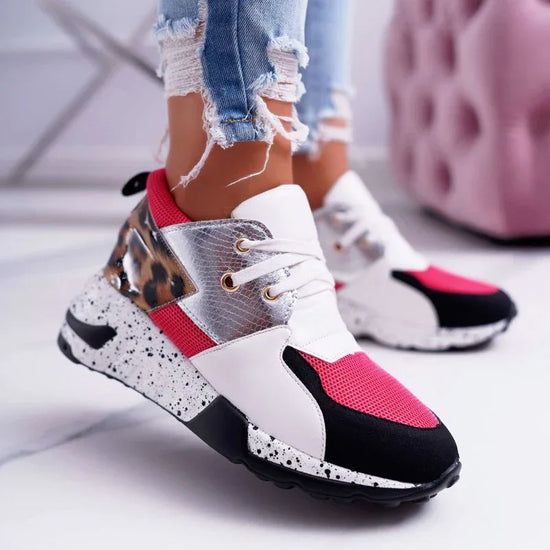 Flat-bottomed low-top lace-up running shoes - DanaFashionstore