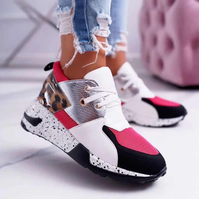 Flat-bottomed low-top lace-up running shoes - DanaFashionstore