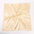 Solid Color Square Scarf Artificial Silk Small Square Towel - DanaFashionstore