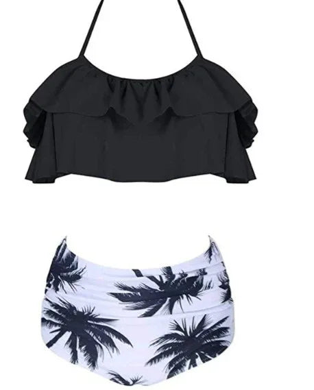 Ruffled flounced high waist bikini - DanaFashionstore