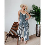 Tie-Dye Loose Pants Jumpsuit 2026 - Casual Colorful Jumpsuit - DanaFashionstore