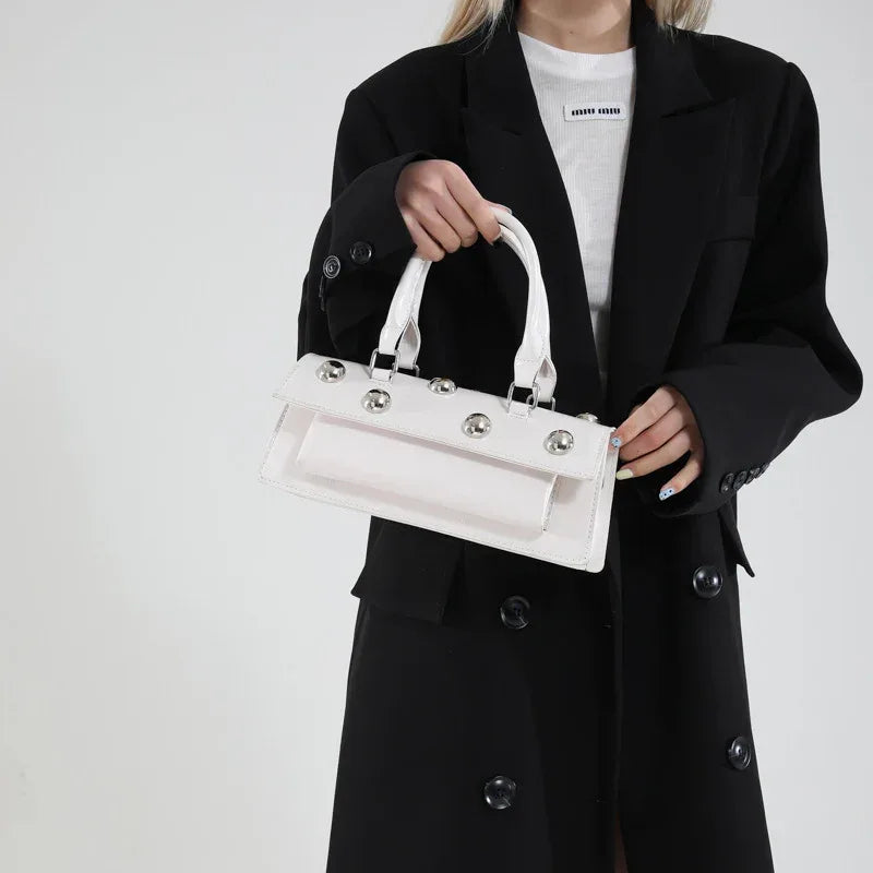 Fashion Rivet Handbag Women's Shoulder Messenger Tote Bag - DanaFashionstore