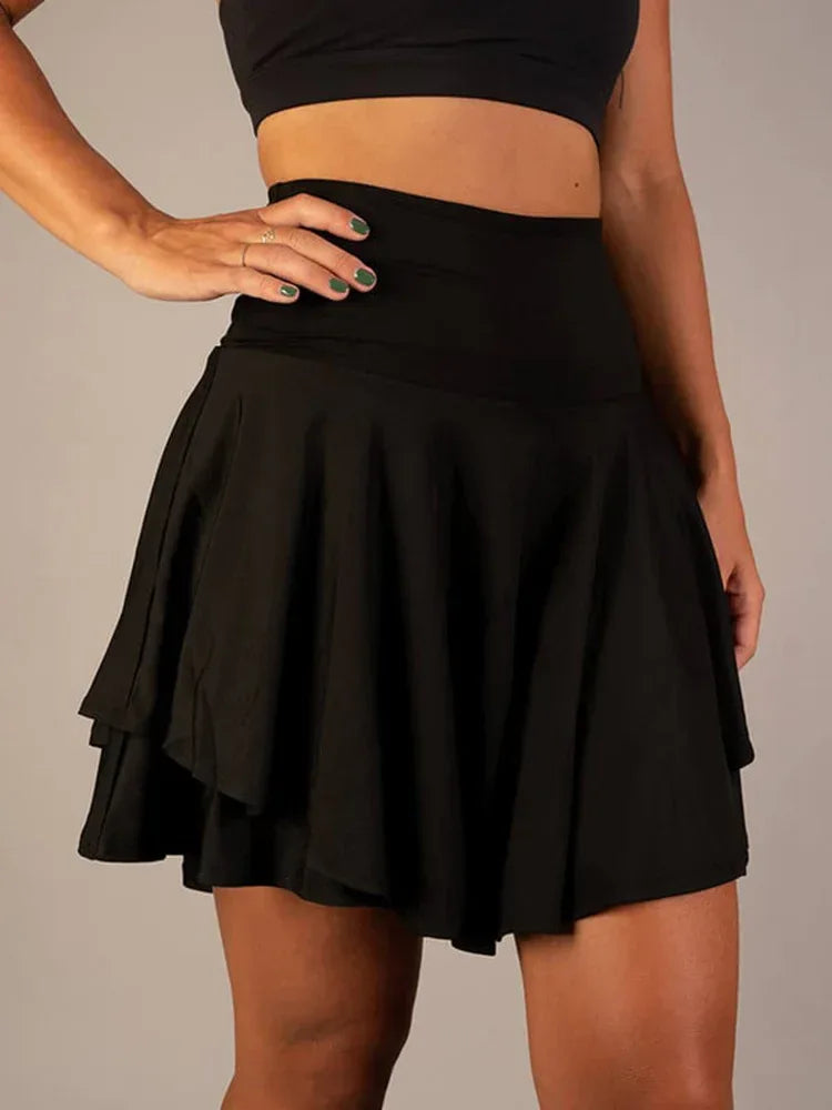 All-match Tutu High Waist Belly Contracting Running Short Skirt Anti-exposure Yoga Skirt - DanaFashionstore