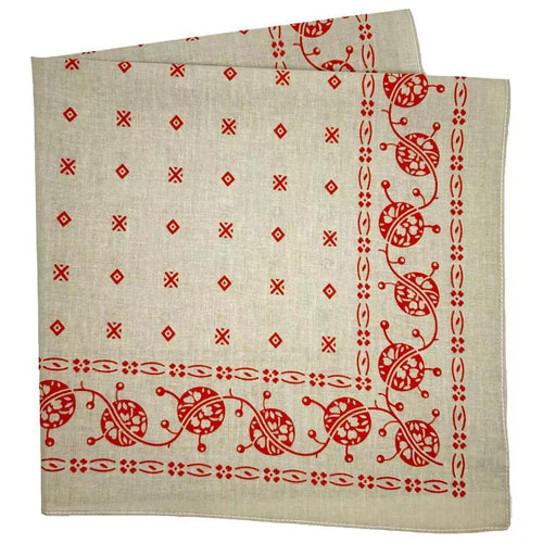 Cotton Vintage Printed Square Scarf Riding Pocket - DanaFashionstore