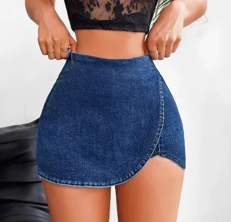 Slim-fit Denim Skirt Shorts For Women - DanaFashionstore