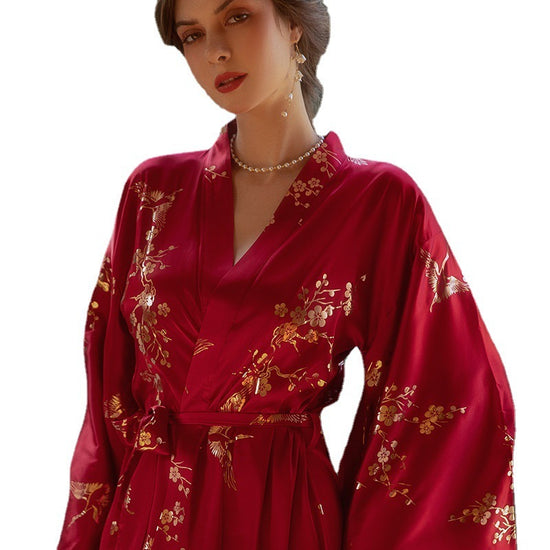 Women's Feather Nightgown Wedding - Dana Fashion