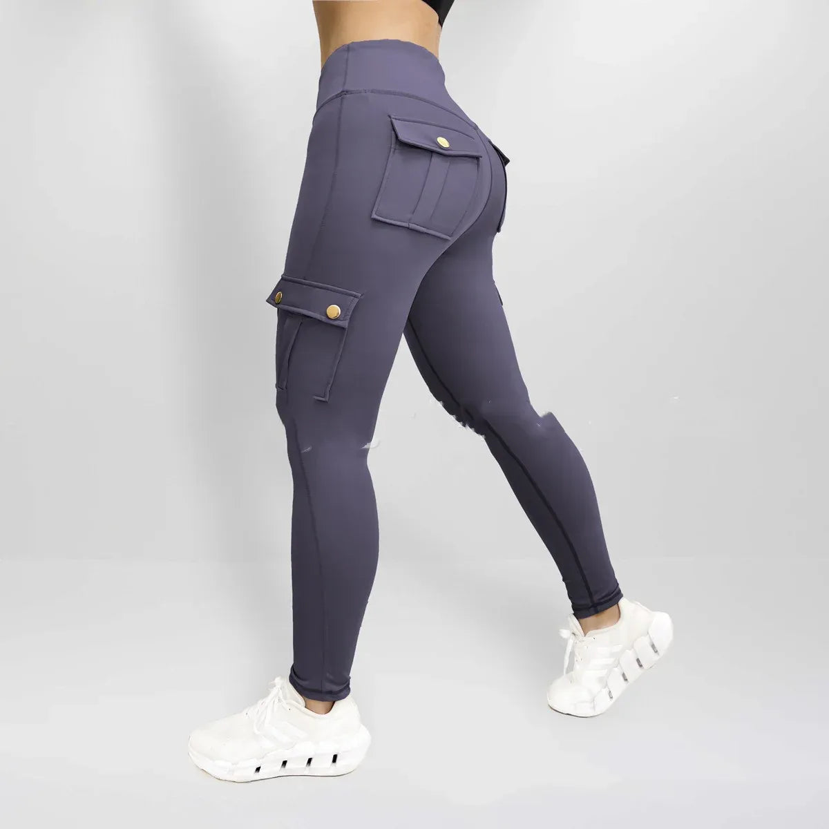 Workwear With Pocket Fitness Pants For Women High Elastic Tight - DanaFashionstore