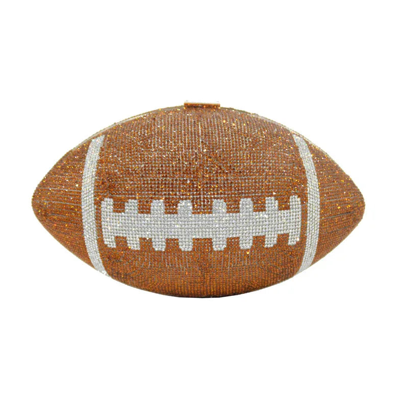 Rugby rubber diamond ball party banquet bag evening bag - DanaFashionstore