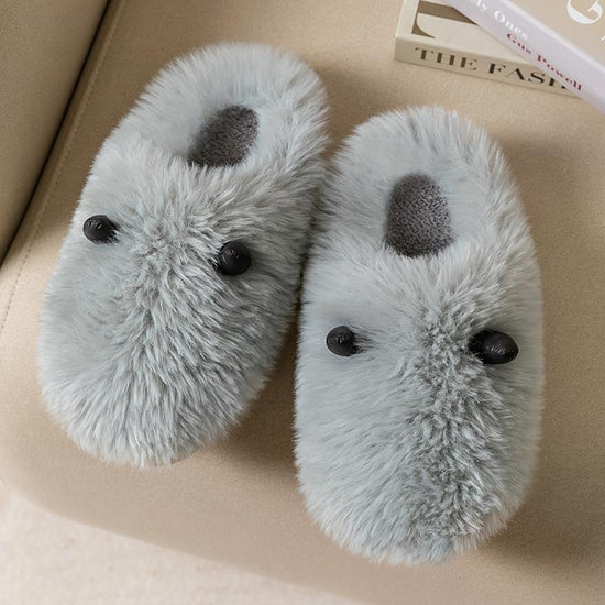 Warm Home Thick Soled Woolen Slippers