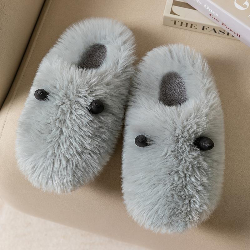 Warm Home Thick Soled Woolen Slippers