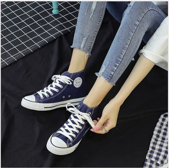 High-top canvas shoes - DanaFashionstore