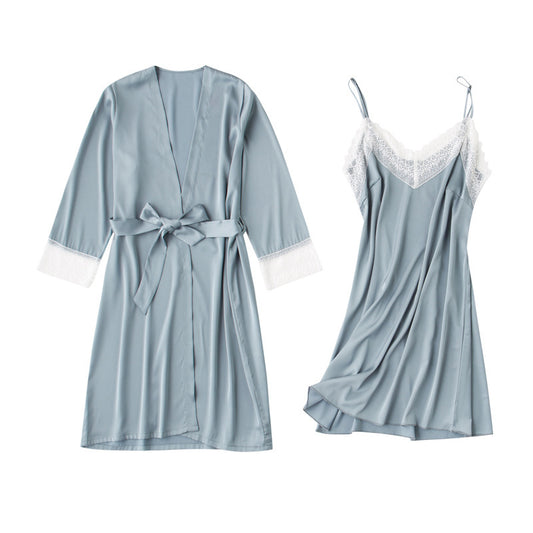 Ice silk strapless nightgown - Dana Fashion
