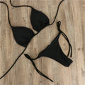 Halter Neck Tie Bikini Ladies Split Tie Swimsuit - DanaFashionstore