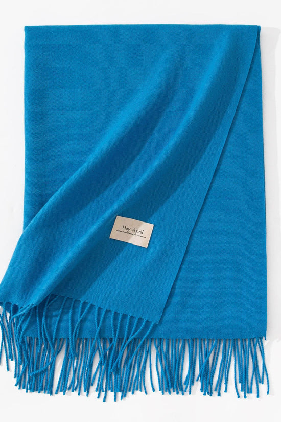 Pure Color Artificial Cashmere Scarf Women's Winter High-grade Shawl