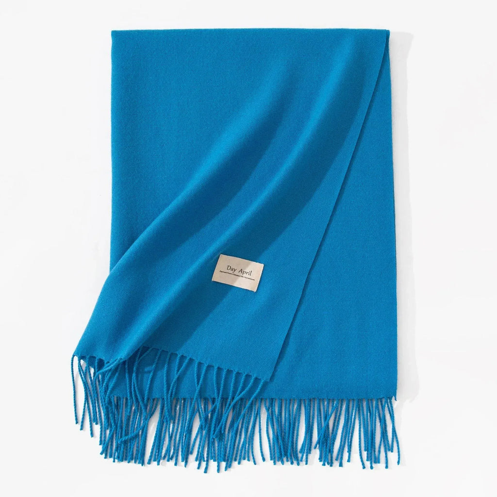 Pure Color Artificial Cashmere Scarf Women's Winter High-grade Shawl - DanaFashionstore