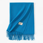 Pure Color Artificial Cashmere Scarf Women's Winter High-grade Shawl - DanaFashionstore