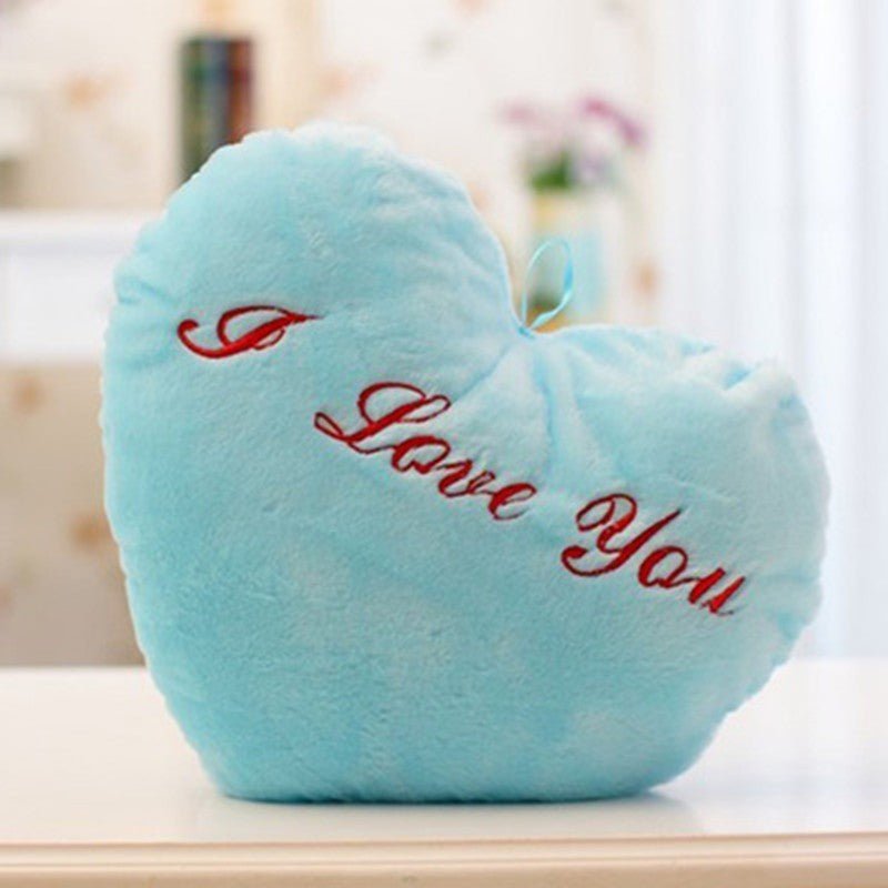34CM Unique Toy Luminous Pillow Vivid Star Design LED Light Colorful Cushion Stars Plush Pillow Toys Gift For Kids Children Girl $33.72 Dana Fashion Color: Blue style: I Love You Toys & Hobbies Age Range: >3 years old Filling: PP Cotton Size: 41cm*33cm*10