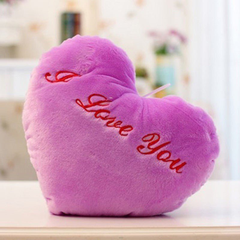 34CM Unique Toy Luminous Pillow Vivid Star Design LED Light Colorful Cushion Stars Plush Pillow Toys Gift For Kids Children Girl $33.72 Dana Fashion Color: Purple style: I Love You Toys & Hobbies Age Range: >3 years old Filling: PP Cotton Size: 41cm*33cm*