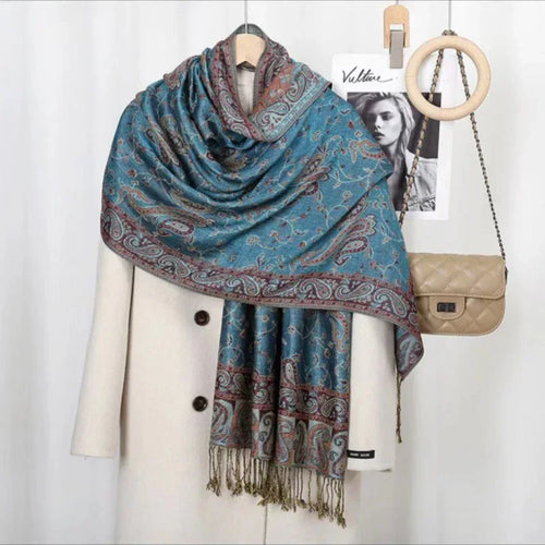 Bohemian Vintage Tassel Cashew Embroidery Ethnic Style Talma - DanaFashionstore
