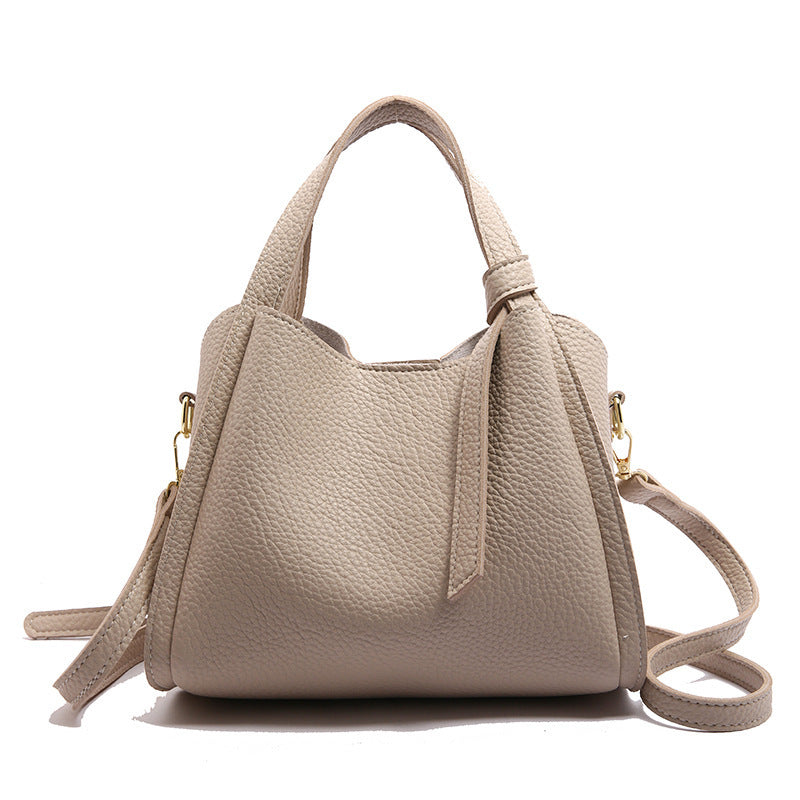 Korean Style Ins New Hong Kong Style Personalized Simple One-shoulder Underarm Bucket Bag Vegetable Basket Retro Crossbody Bag - Dana Fashion