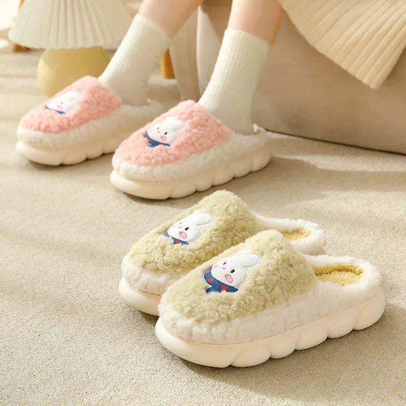 Thick Plush Cute Slippers Female Indoor - DanaFashionstore