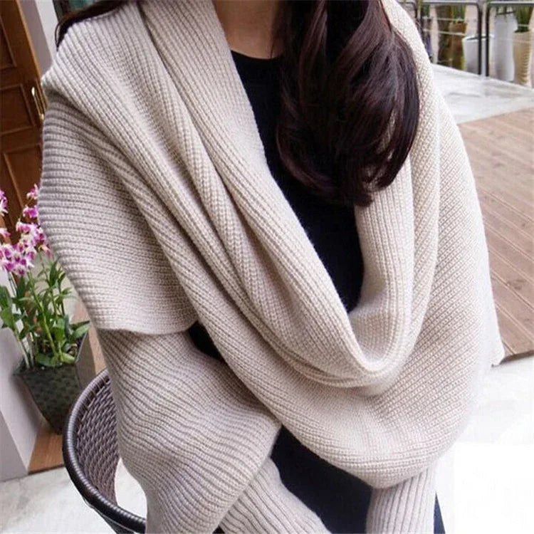 Sweater Scarf Cashmere Ladies Girl Woman Clothing Casual Wear - DanaFashionstore