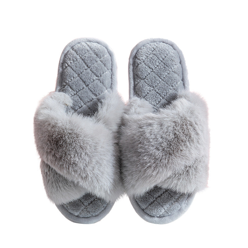 Women's Fashion Casual Home Indoor Plush Slippers