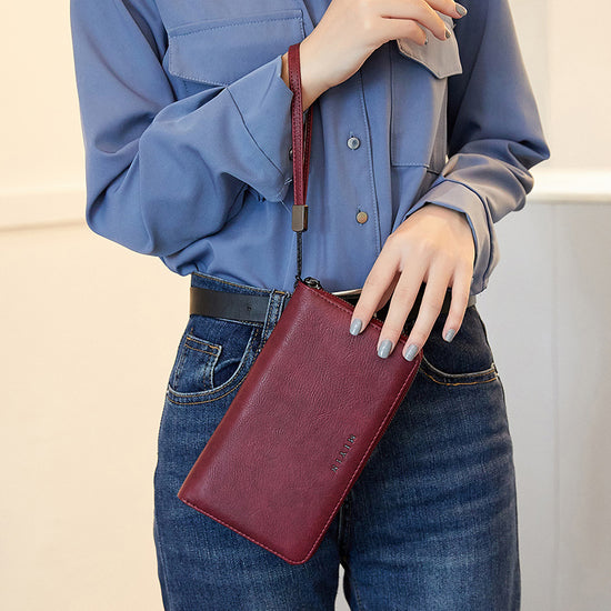 Anti-theft Swiping Retro Oil Wax Skin Large-capacity Handbag - Dana Fashion