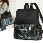 Trendy Printed Oxford Cloth Backpack Female 2024 New Cow Anti-theft Large Capacity Leisure - DanaFashionstore