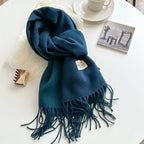 Double-sided Artificial Cashmere Scarf Women's Winter Warm Couple - DanaFashionstore