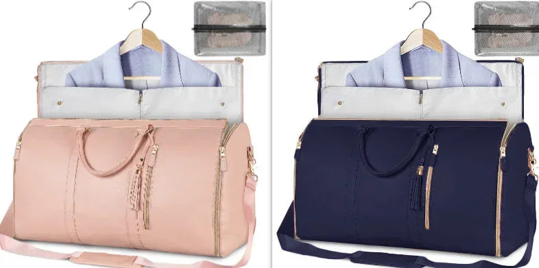 Large Capacity Travel Duffle Bag Women's Handbag Folding Suit Bag Waterproof Clothes Totes - DanaFashionstore