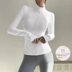 New UV-proof Yoga Clothes Stand-up Collar Slim Fit Coat - DanaFashionstore