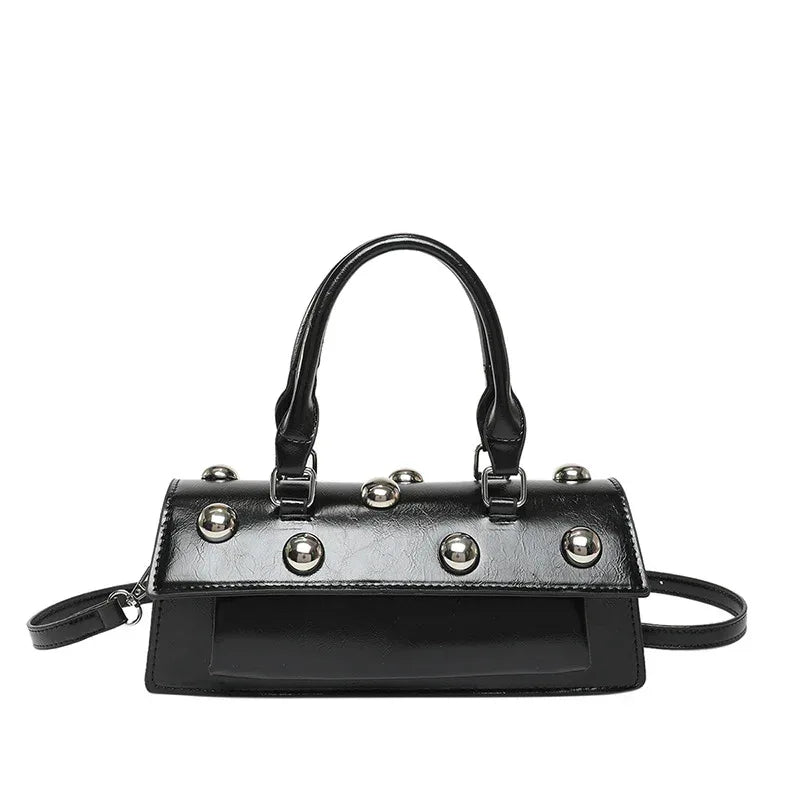 Fashion Rivet Handbag Women's Shoulder Messenger Tote Bag - DanaFashionstore