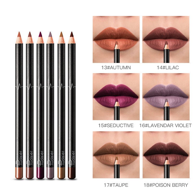 36 Color Lip Liner Waterproof Non-smudge Nude Color $13.00 Dana Fashion style: 3 Style makeup Product Details: Color: 01#-06#, 07#-12#, 13#-18#, 19#-24#, 25#-30#, 31#-36# Specifications: normal specifications Shelf life: 3 years Ingredients: Honey, Beeswa