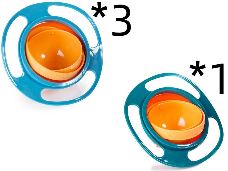 360 Rotate Universal Spill-proof Bowl Dishes $28.96 Dana Fashion Color: T set quantity: 4pc Toys & Hobbies Overview： The inner bowl rotates 360 degrees virtually indestructible Save time, less cleaning Dishwasher safe on the top rack Note： 1.Product are t