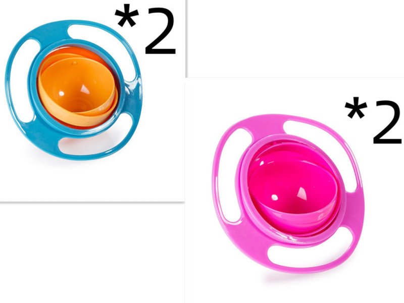 360 Rotate Universal Spill-proof Bowl Dishes $22.48 Dana Fashion Color: A set quantity: 3PC Toys & Hobbies Overview： The inner bowl rotates 360 degrees virtually indestructible Save time, less cleaning Dishwasher safe on the top rack Note： 1.Product are t